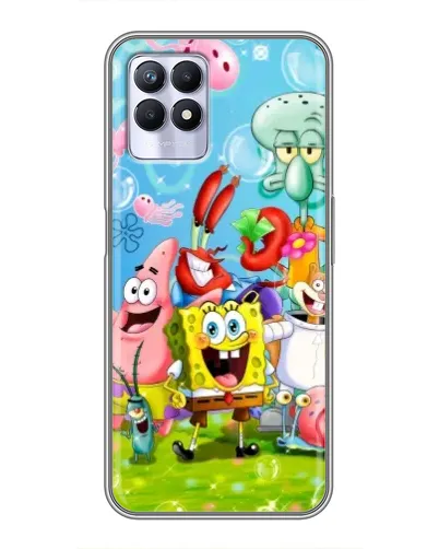 Чехол для Realme 8 Pro с картинкой «Губка Боб и друзья» Чехол для Realme 8 Pro с картинкой «Губка Боб и друзья»