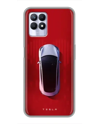 Чехол для Realme 8 Pro с картинкой «Tesla Top View» Чехол для Realme 8 Pro с картинкой «Tesla Top View»