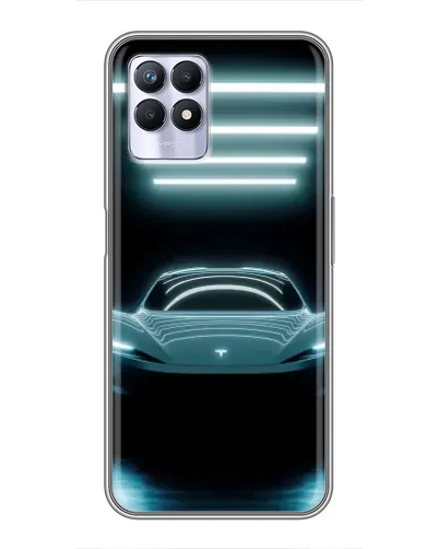 Чехол для Realme 8 Pro с картинкой «Tesla в неоне» Чехол для Realme 8 Pro с картинкой «Tesla в неоне»