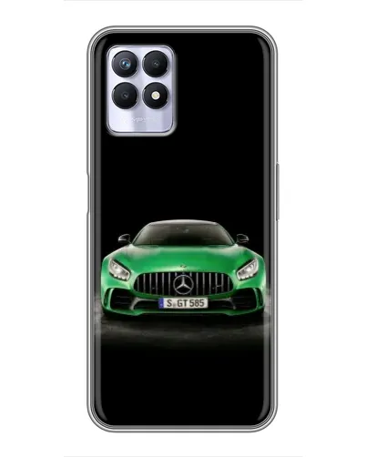 Чехол для Realme 8 Pro с картинкой «Mercedes — неоновый лого» Чехол для Realme 8 Pro с картинкой «Mercedes — неоновый лого»