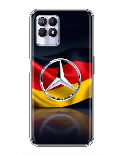 Чехол для Realme 8 Pro с картинкой «Mercedes — флаг Германии» Чехол для Realme 8 Pro с картинкой «Mercedes — флаг Германии»