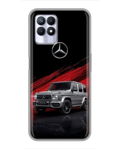 Чехол для Realme 8 Pro с картинкой «Mercedes G-Class красный» Чехол для Realme 8 Pro с картинкой «Mercedes G-Class красный»