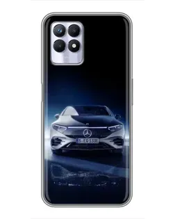 Чехол для Realme 8 Pro с картинкой «Ночной Mercedes EQ»