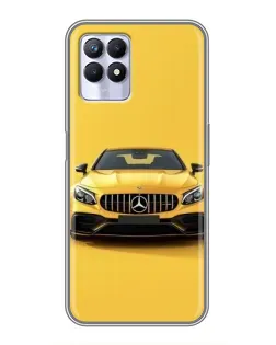 Чехол для Realme 8 Pro с картинкой «Желтый Mercedes GT»