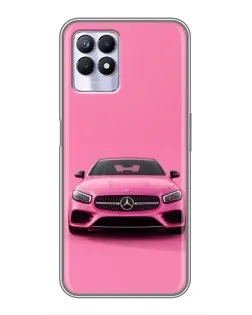 Чехол для Realme 8 Pro с картинкой «Розовый Mercedes AMG» Чехол для Realme 8 Pro с картинкой «Розовый Mercedes AMG»