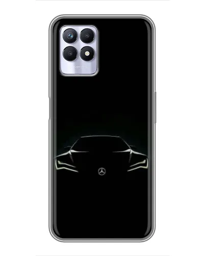Чехол для Realme 8 Pro с картинкой «Mercedes — силуэт авто» Чехол для Realme 8 Pro с картинкой «Mercedes — силуэт авто»
