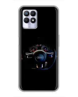 Чехол для Realme 8 Pro с картинкой «Салон Audi — руль» Чехол для Realme 8 Pro с картинкой «Салон Audi — руль»