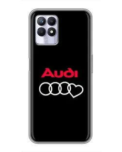 Чохол для Realme 8 Pro з картинкою «Логотип Audi Heart»