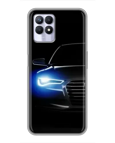 Чохол для Realme 8 Pro з картинкою «Неоновий погляд Audi»