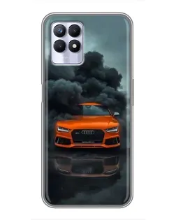 Чохол для Realme 8 Pro з картинкою «Audi у хмарах диму»
