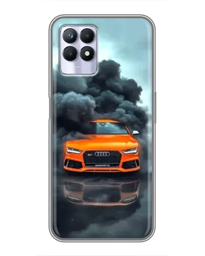 Чохол для Realme 8 Pro з картинкою «Audi у хмарах диму»
