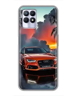 Чохол для Realme 8 Pro з картинкою «Audi — захід сонця»