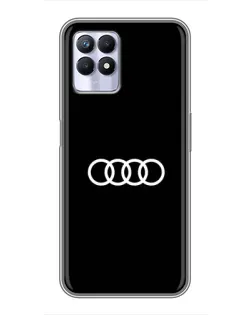 Чохол для Realme 8 Pro з картинкою «Audi White Logo»