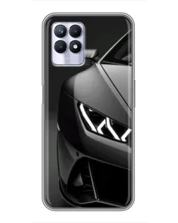 Чехол для Realme 8 Pro с картинкой «Lamborghini фары детализация» Чехол для Realme 8 Pro с картинкой «Lamborghini фары детализация»