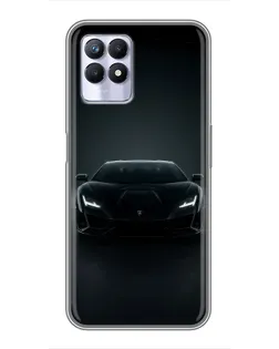 Чехол для Realme 8 Pro с картинкой «Черный Lamborghini Aventador» Чехол для Realme 8 Pro с картинкой «Черный Lamborghini Aventador»