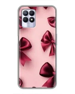 Чехол для Realme 8 Pro с картинкой «Бордовый атлас»