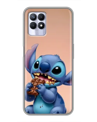 Чехол для Realme 8 Pro с картинкой «Стич ест шоколад» Чехол для Realme 8 Pro с картинкой «Стич ест шоколад»