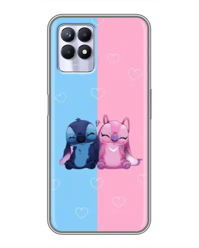 Чехол для Realme 8 Pro с картинкой «Stitch и Angel Love» Чехол для Realme 8 Pro с картинкой «Stitch и Angel Love»