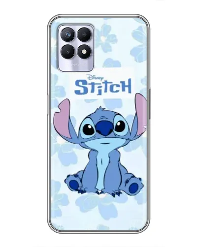 Чехол для Realme 8 Pro с картинкой «Stitch среди цветов» Чехол для Realme 8 Pro с картинкой «Stitch среди цветов»