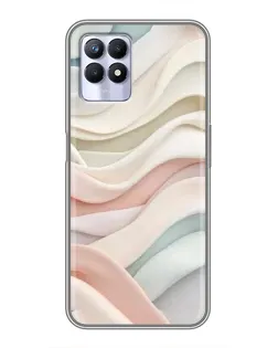 Чехол для Realme 8 Pro с картинкой «Пастельные нежные волны»