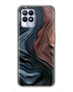 Чехол для Realme 8 Pro с картинкой «Цветные волны каньона»