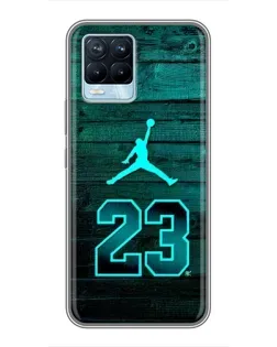 Чохол для Realme 8 з картинкою «Jordan Cyan 23»
