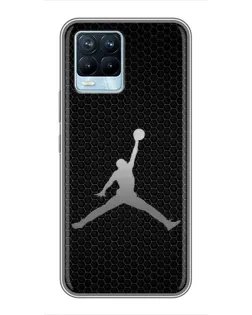 Чохол для Realme 8 з картинкою «Jordan Dark Carbon»