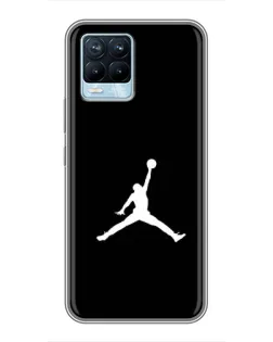 Чохол для Realme 8 з картинкою «Jordan Silhouette»
