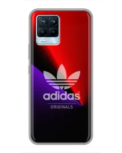 Чехол для Realme 8 с картинкой «Adidas Red Neon» Чехол для Realme 8 с картинкой «Adidas Red Neon»
