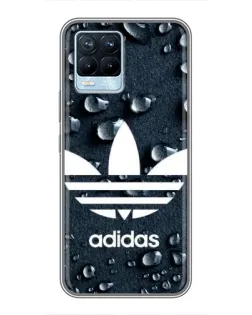 Чохол для Realme 8 з картинкою «Adidas Trefoil Blue»