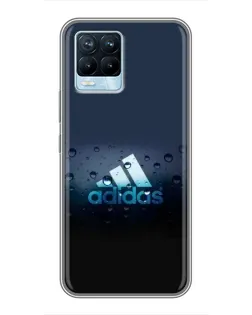 Чохол для Realme 8 з картинкою «Adidas Water Drops»
