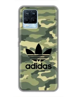 Чохол для Realme 8 з картинкою «Мілітарі стиль Adidas»