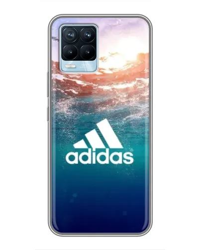Чехол для Realme 8 с картинкой «Океанская глубина адидас» Чехол для Realme 8 с картинкой «Океанская глубина адидас»