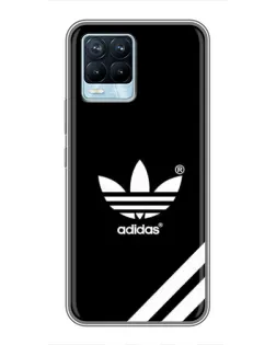 Чехол для Realme 8 с картинкой «Adidas с диагональными полосами»