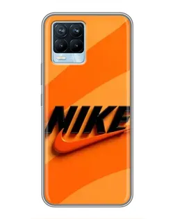 Чохол для Realme 8 з картинкою «Помаранчевий драйв Nike»