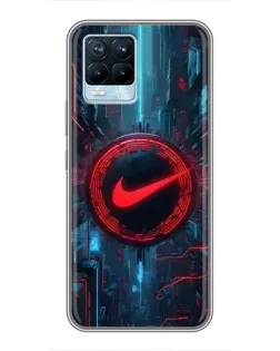 Чохол для Realme 8 з картинкою «Техногенний стиль Nike»