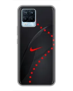 Чохол для Realme 8 з картинкою «Абстрактний дизайн Nike»