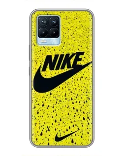 Чохол для Realme 8 з картинкою «Жовтий текстурний Nike»