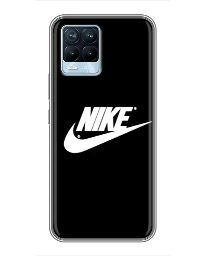 Чехол для Realme 8 с картинкой «Мазки краски Nike» Чехол для Realme 8 с картинкой «Мазки краски Nike»