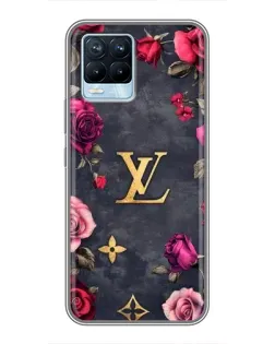 Чехол для Realme 8 с картинкой «Цветочный Louis Vuitton» Чехол для Realme 8 с картинкой «Цветочный Louis Vuitton»