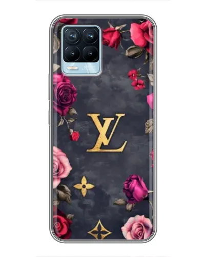 Чехол для Realme 8 с картинкой «Цветочный Louis Vuitton»