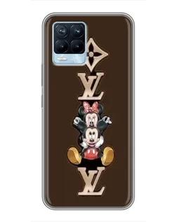 Чехол для Realme 8 с картинкой «LV и Микки Маус» Чехол для Realme 8 с картинкой «LV и Микки Маус»