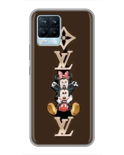 Чехол для Realme 8 с картинкой «LV и Микки Маус»