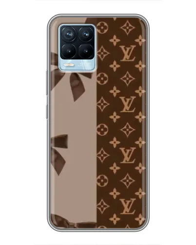 Чехол для Realme 8 с картинкой «Louis Vuitton — банты»