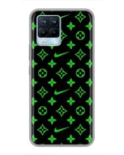 Чехол для Realme 8 с картинкой «Неоновый принт LV» Чехол для Realme 8 с картинкой «Неоновый принт LV»