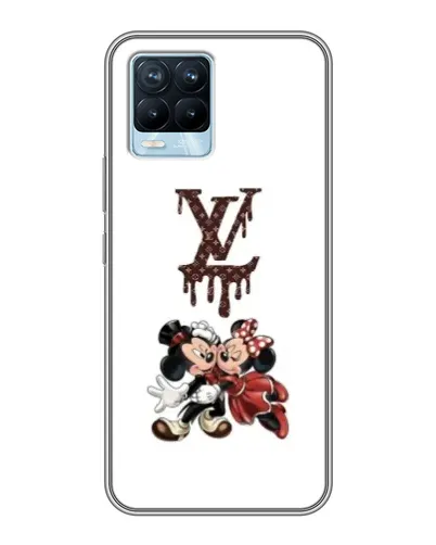 Чехол для Realme 8 с картинкой «LV и Микки Маус»