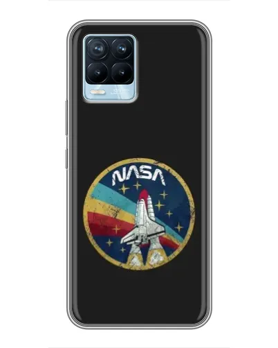 Чехол для Realme 8 с картинкой «NASA — эмблема миссии»