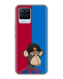Чохол для Realme 8 з картинкою «Bored Ape — фанат Барси» Чохол для Realme 8 з картинкою «Bored Ape — фанат Барси»
