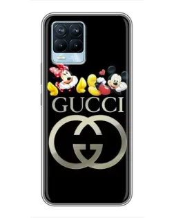 Чохол для Realme 8 з картинкою «Gucci — герої Disney»