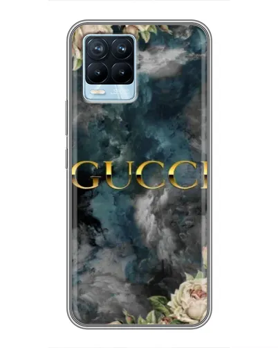 Чохол для Realme 8 з картинкою «Абстрактні квіти Gucci»